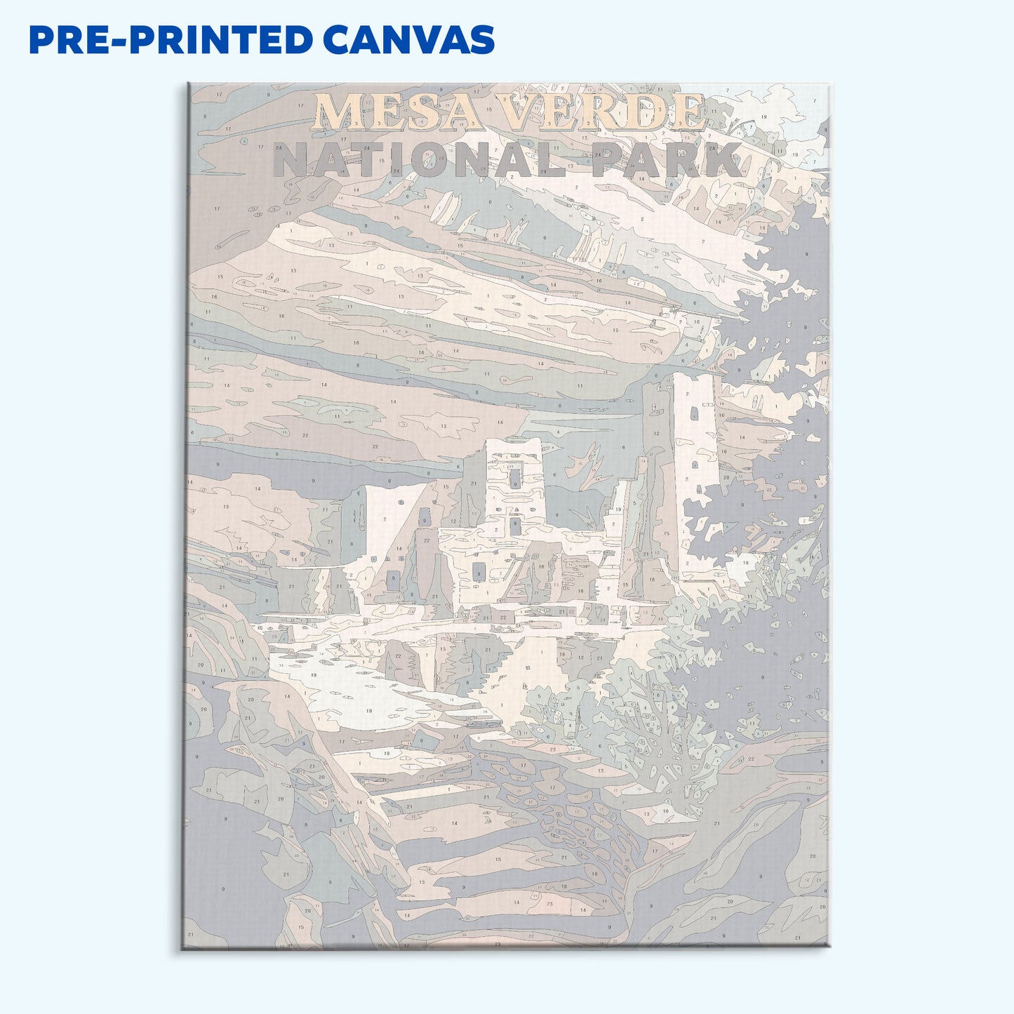 Mesa Verde National Park Vintage | Paint by Numbers Kit