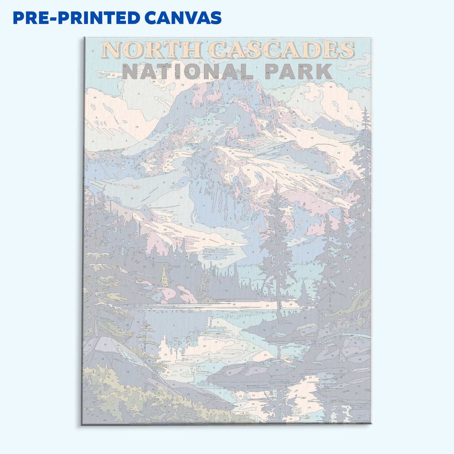 North Cascades National Park Vintage | Paint by Numbers Kit