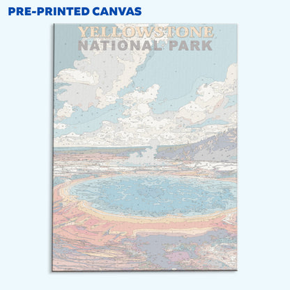 Yellowstone National Park Vintage | Paint by Numbers Kit