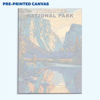 Yosemite National Park Vintage | Paint by Numbers Kit