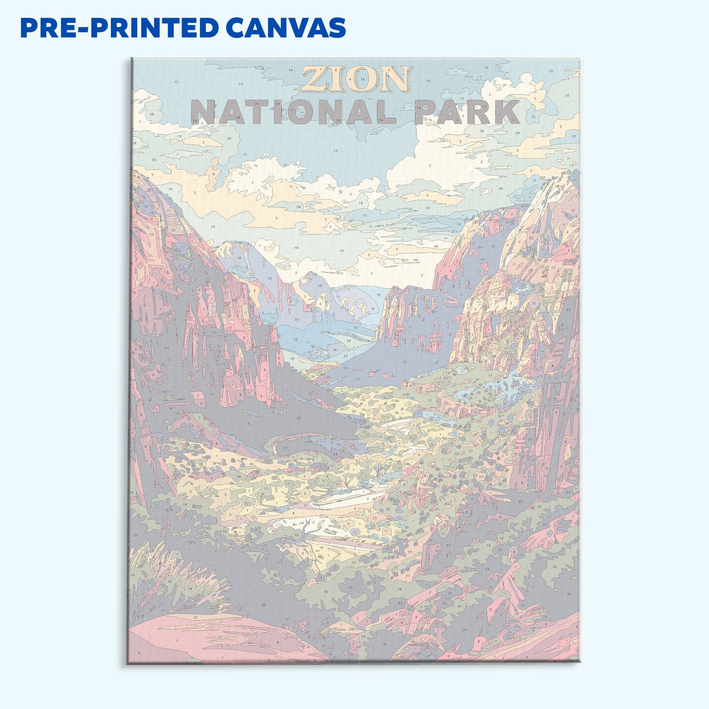 Zion National Park Vintage | Paint by Numbers Kit
