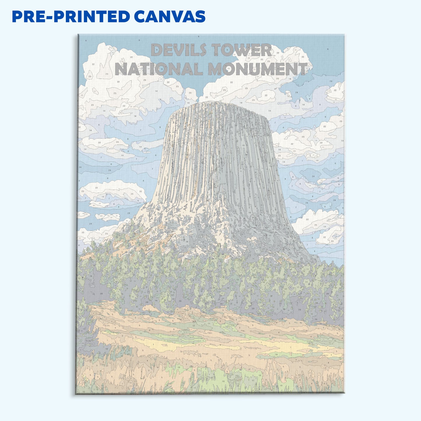 Devils Tower National Monument | Malen nach Zahlen Set