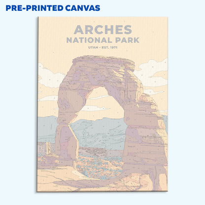 Arches National Park Heritage Edition | Malen nach Zahlen Set