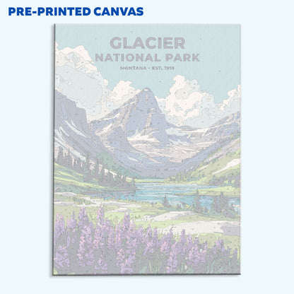 Glacier National Park Heritage Edition | Paint by Numbers Kit