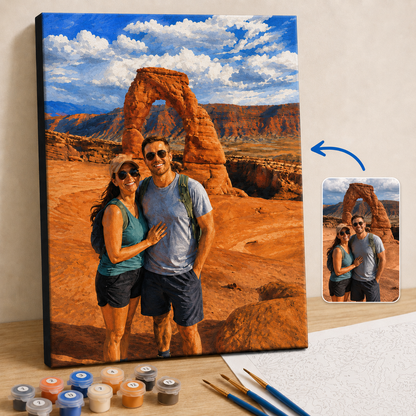 Paint Your Park Memories - Custom Paint-by-Number Kit