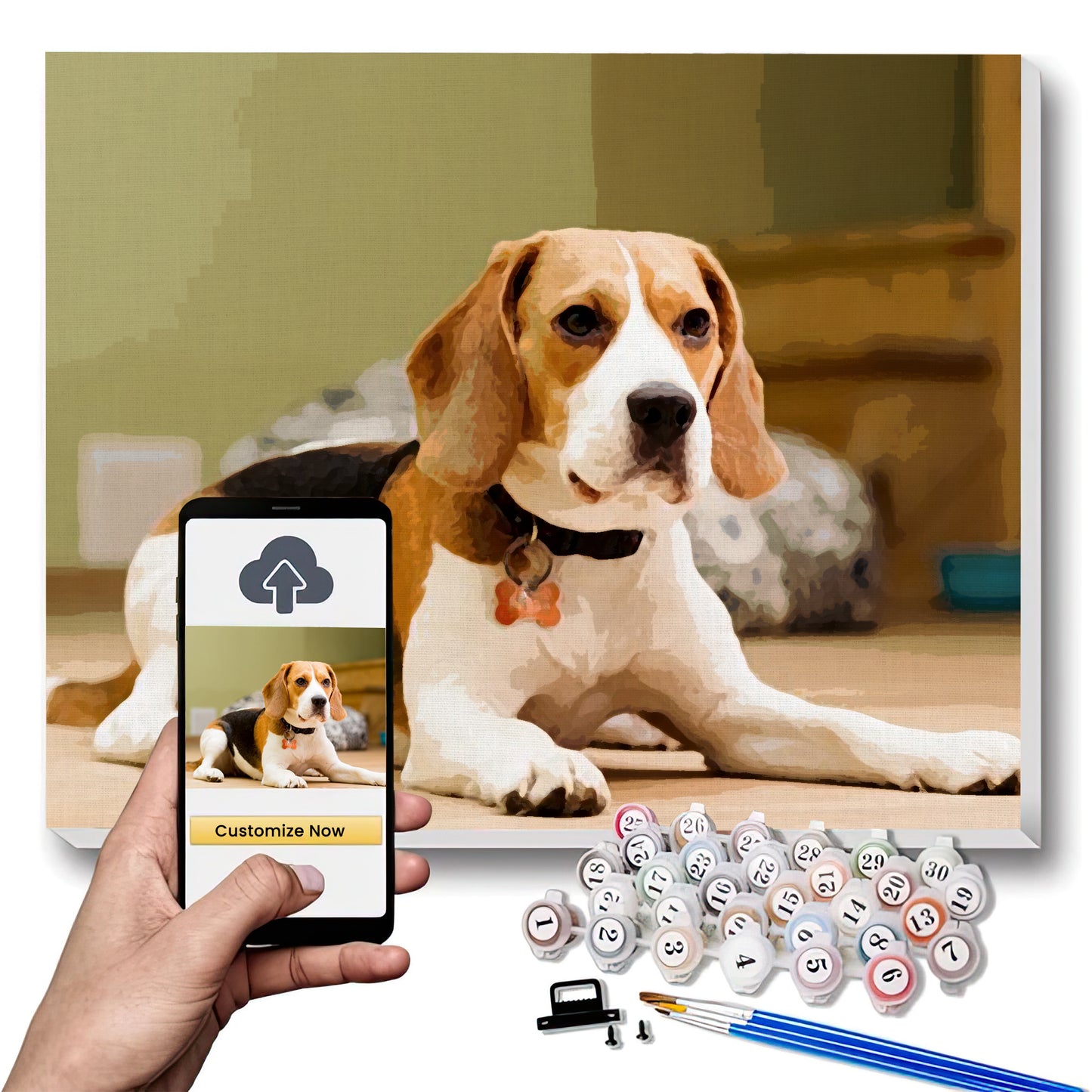 Custom Pet Paint by Numbers Kit