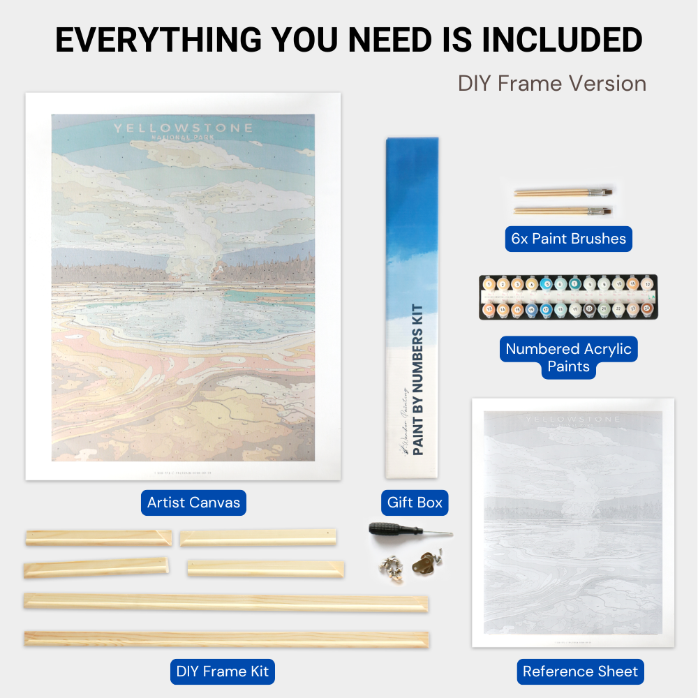 White Sands National Park Heritage Edition | Paint by Numbers Kit