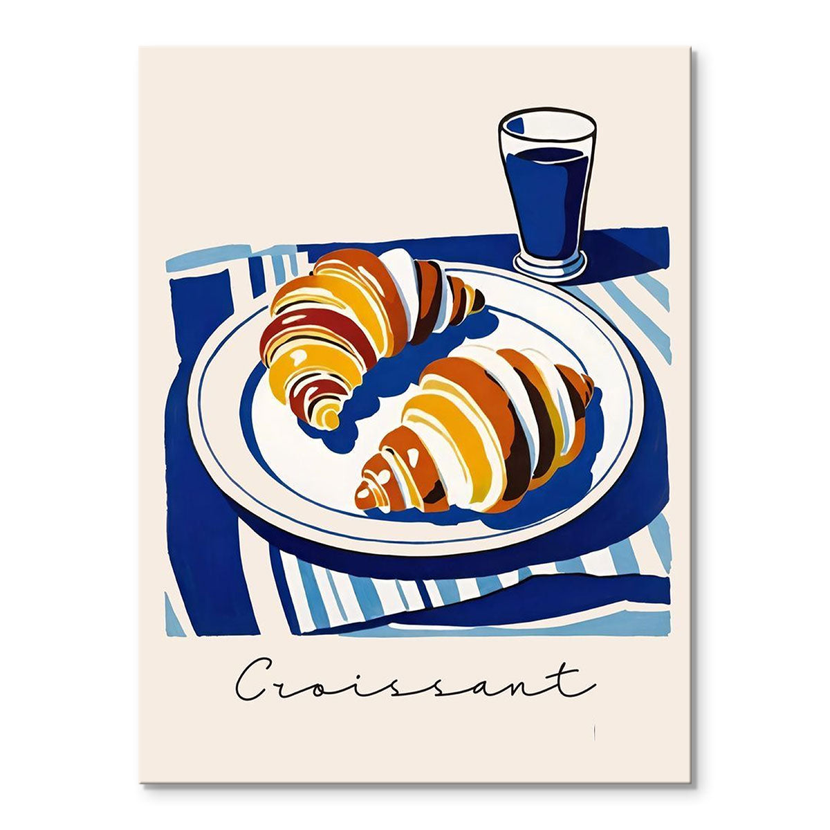 Croissant | Mini Paint by Numbers Kit