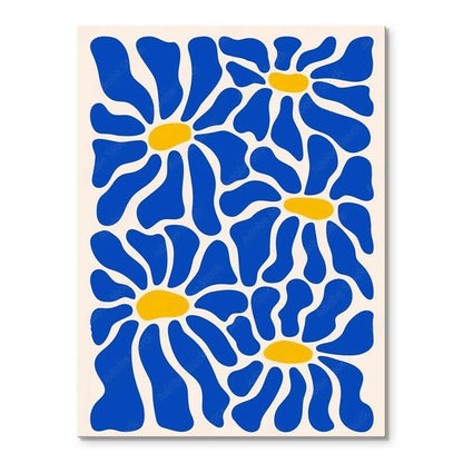 Cobalt Daisies | Mini Paint by Numbers Kit