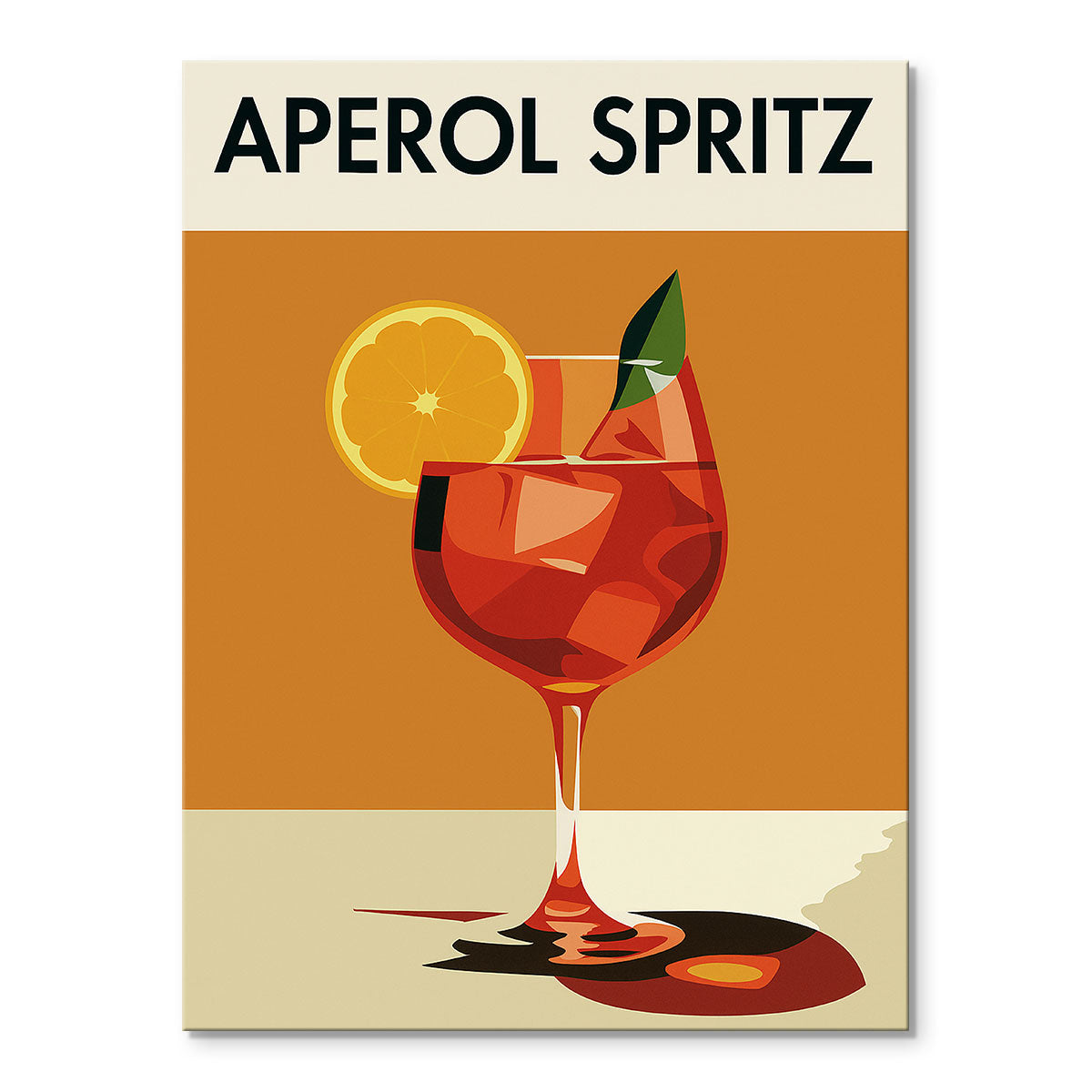 Vintage Aperol Spritz | Mini Paint by Numbers Kit
