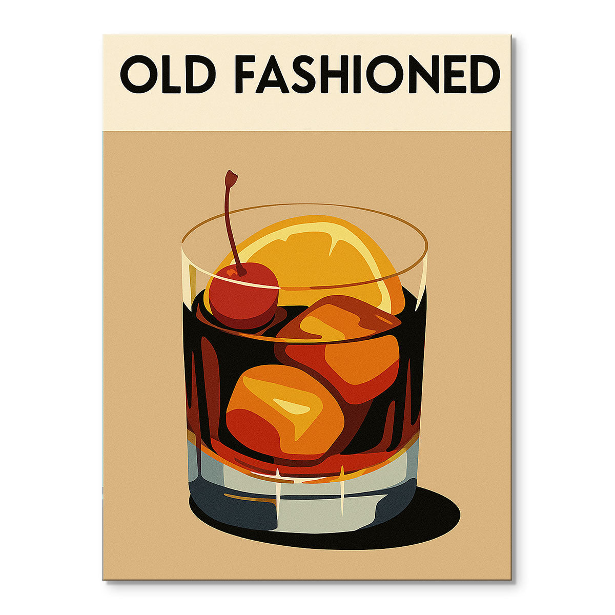 Old Fashion Cocktail | Mini Paint by Numbers Kit