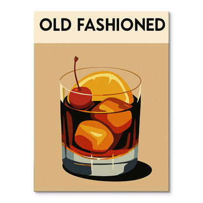 Old Fashion Cocktail | Mini Paint by Numbers Kit