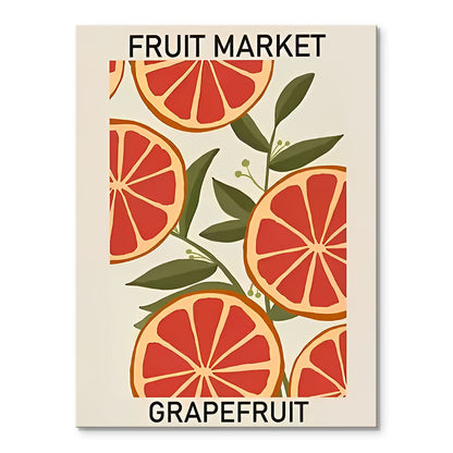 Grapefruit Fruit Market | Mini Paint by Numbers Kit