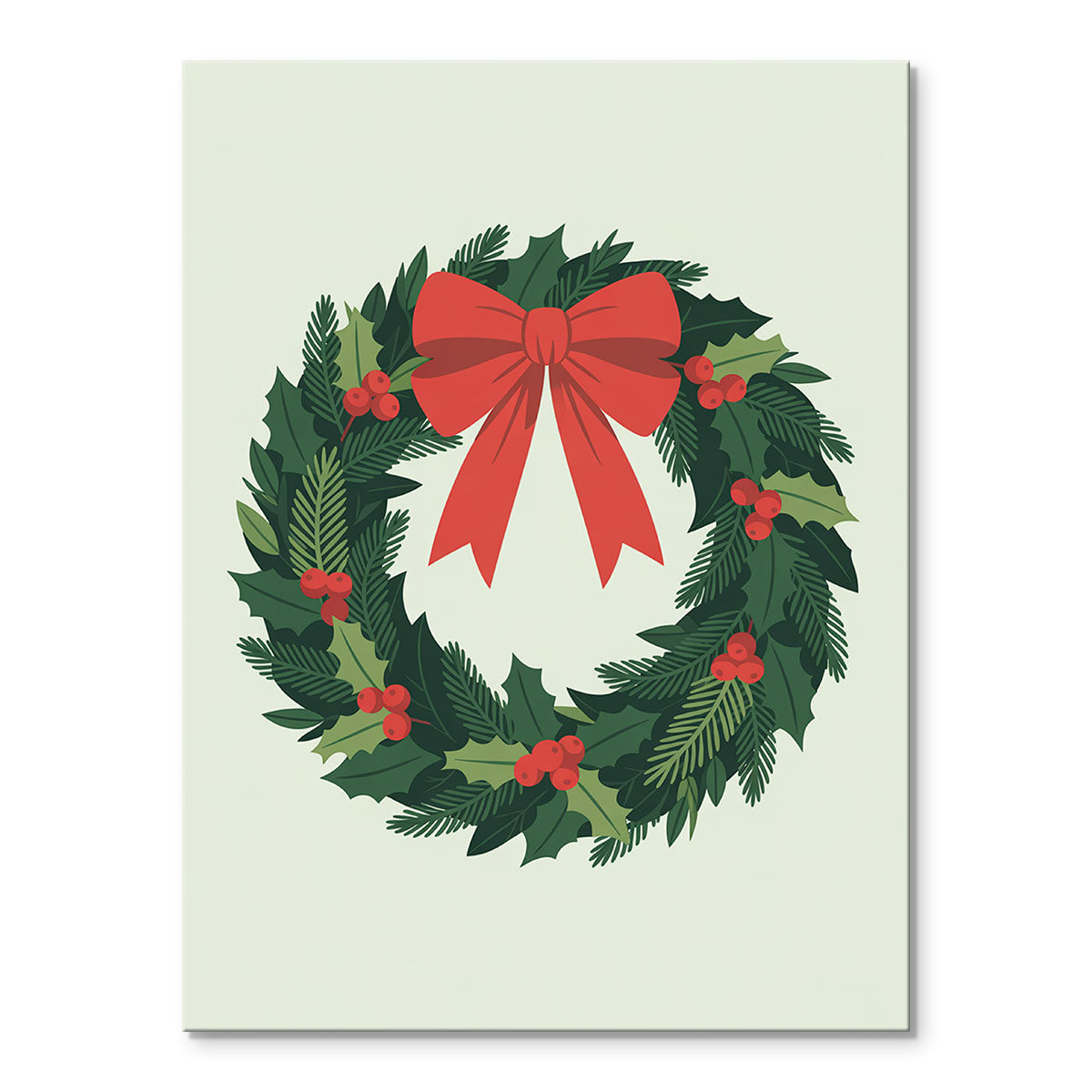 Christmas Wreath | Mini Paint by Numbers Kit