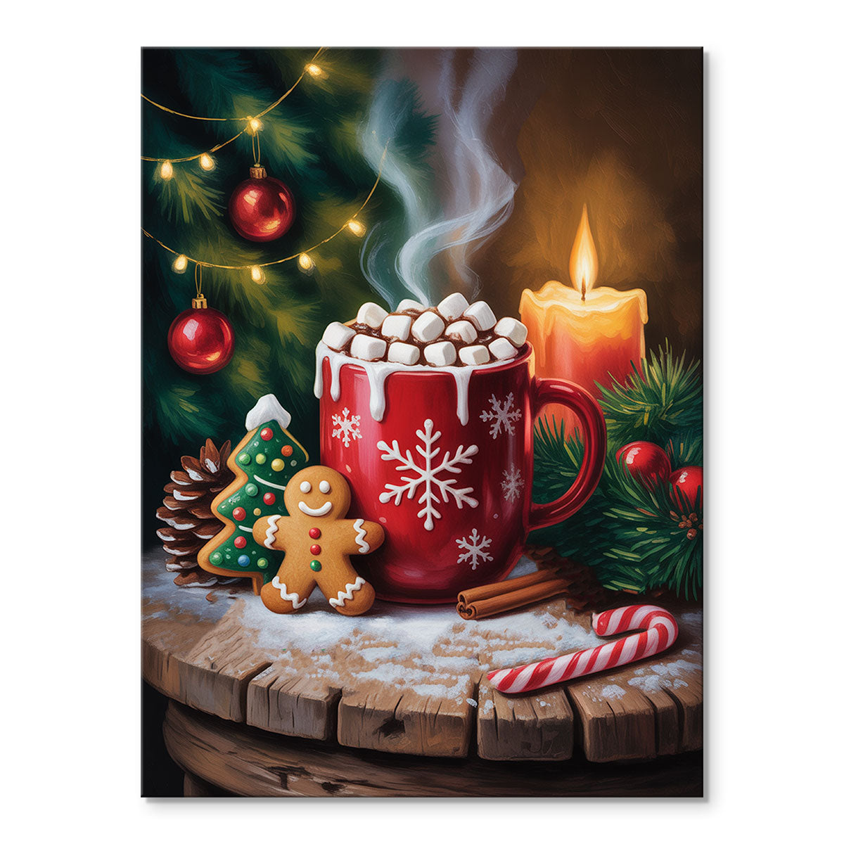 Hot Chocolate Mug | Mini Paint by Numbers Kit