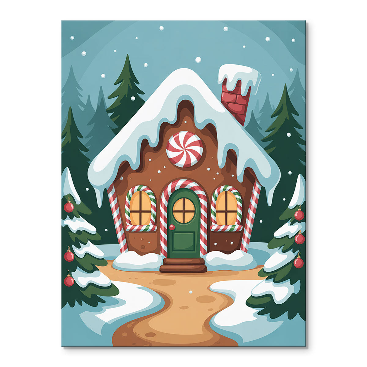 Gingerbread House | Mini Paint by Numbers Kit