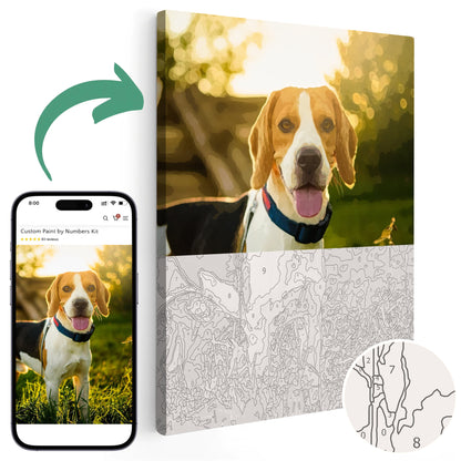 Custom Pet Paint by Numbers Kit