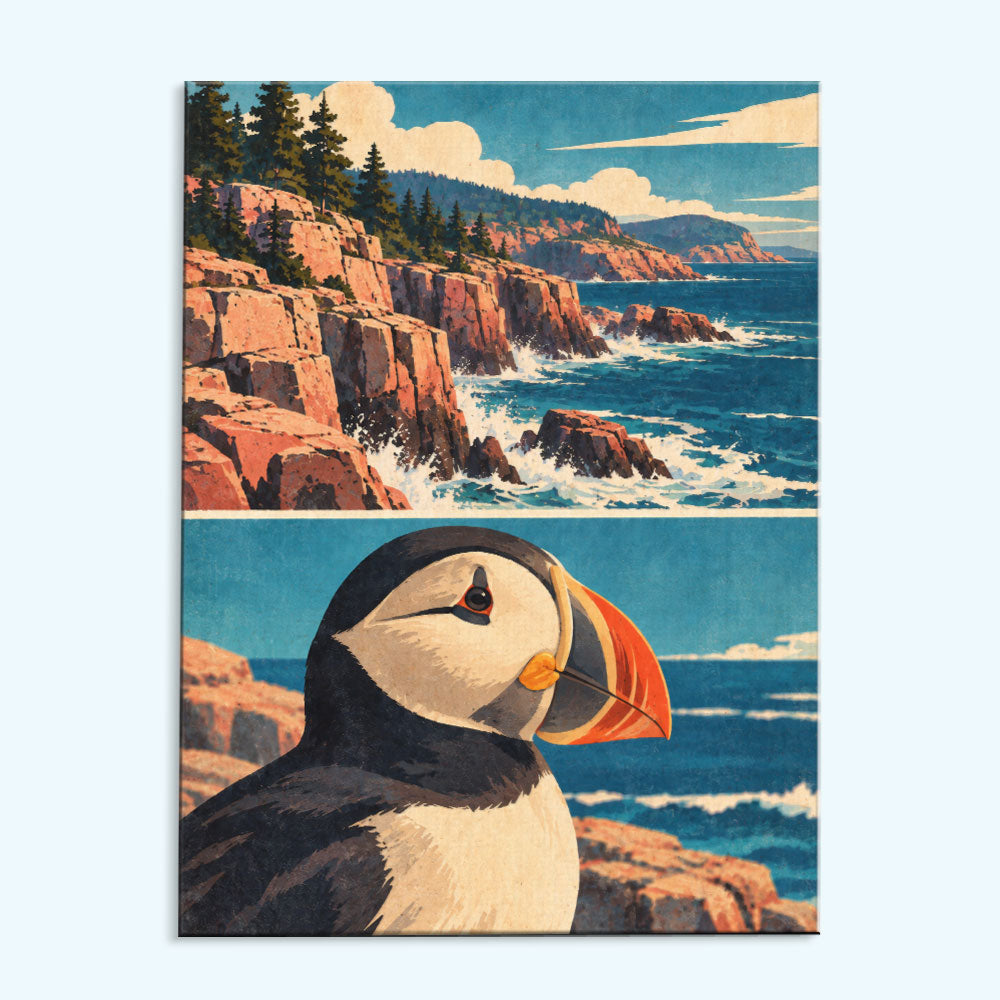 Acadia National Park - 2 Panel - Limited Drop | Paint by Numbers Kit