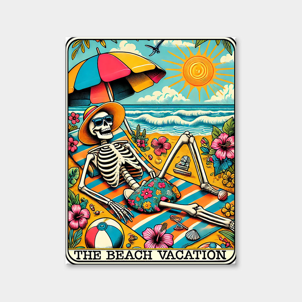 The Beach Vacation - Tarot Card Diamond Painting