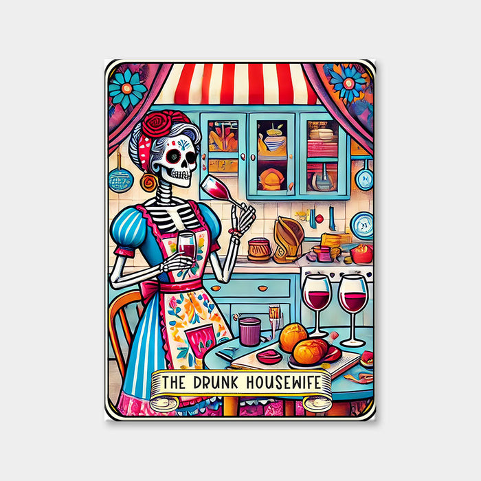 Die betrunkene Hausfrau - Tarotkarte Diamantmalerei