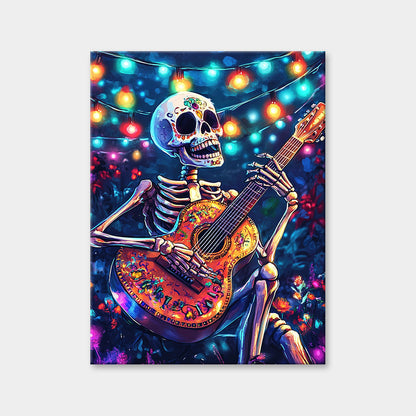 Musical Skeleton Diamond Painting