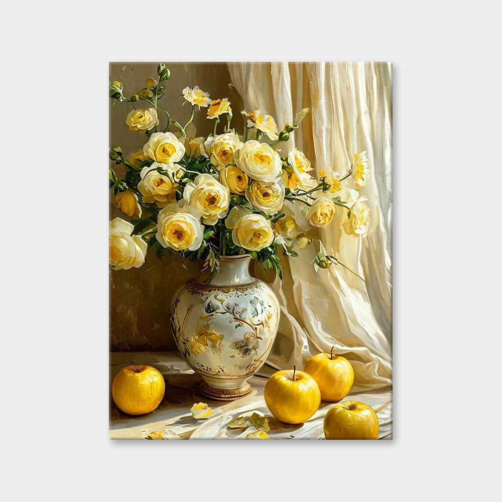 Yellow Roses and Golden Apples | Diamond Painting