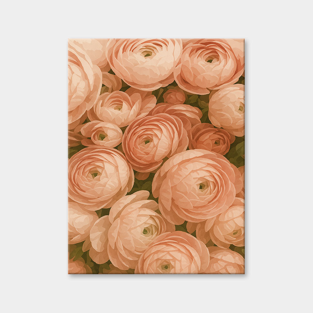 Peach Ranunculus | Diamond Painting