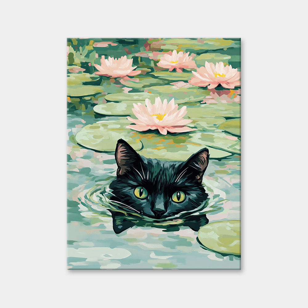 Lily Pond Watcher | Diamond Painting