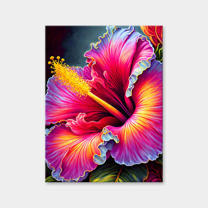 Aurora Hibiscus | Diamond Painting