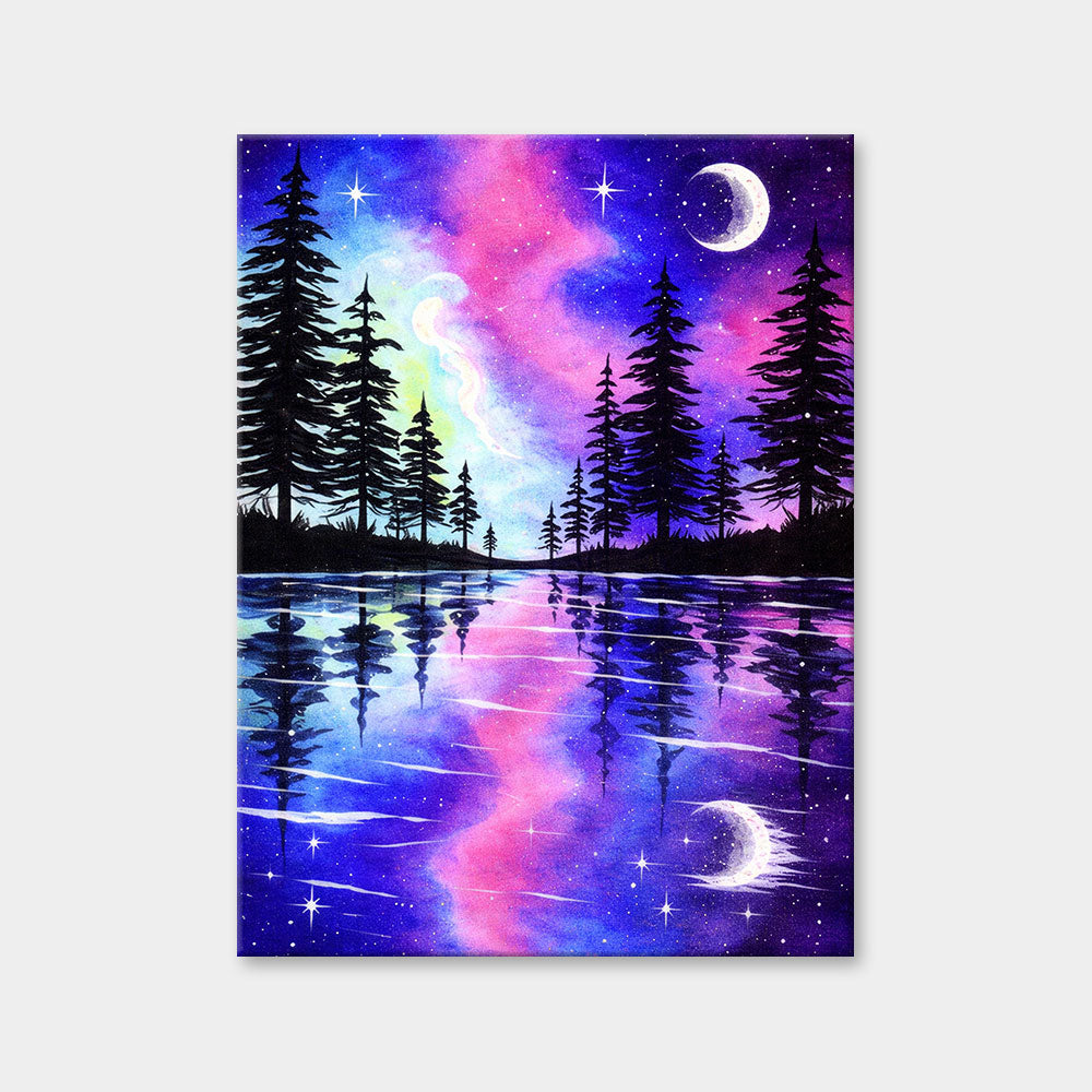Nebula Lake Reflection | Diamond Painting