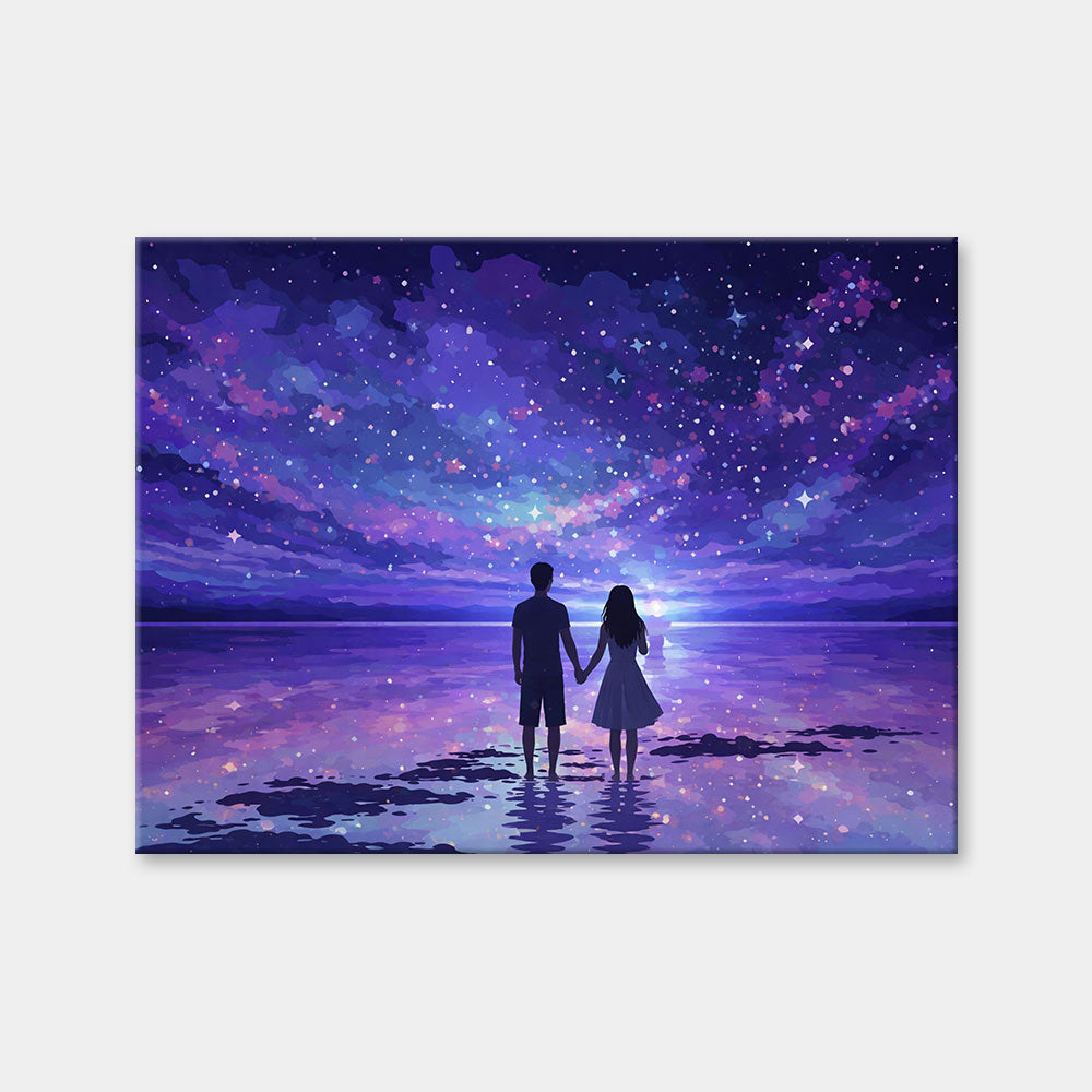 Starlit Shore Couple | Diamond Painting