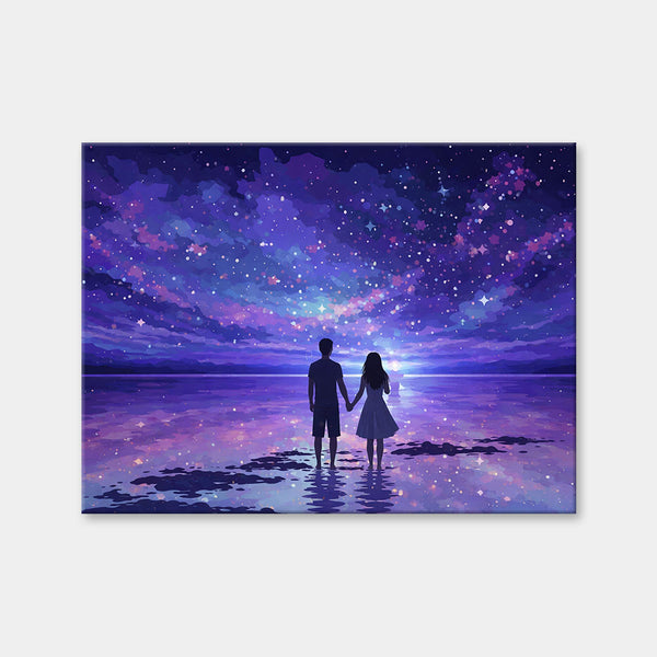 Starlit Shore Couple | Diamond Painting