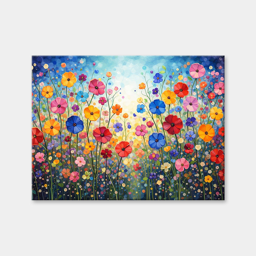 Pointillism Wildflower Meadow | Diamond Painting