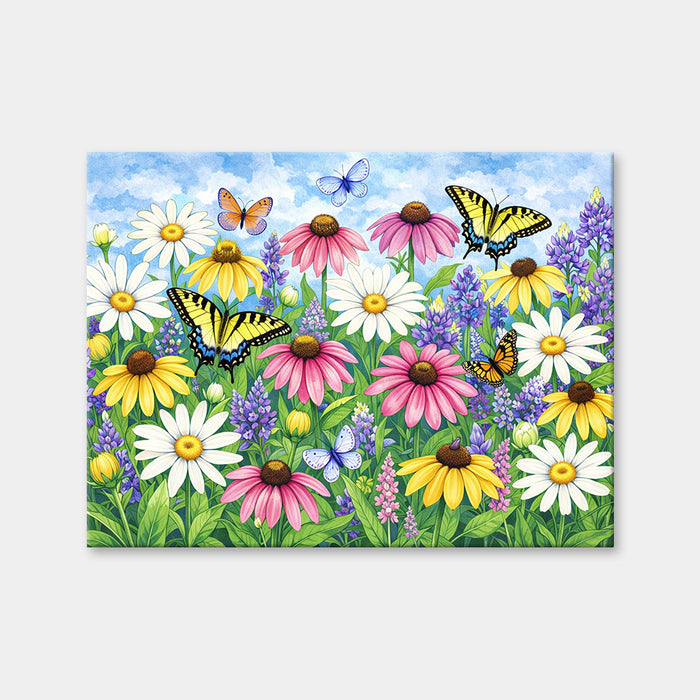 Botanical Butterflies & Echinacea