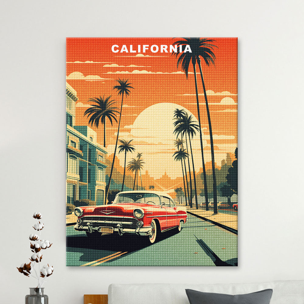 California U.S. State Diamond Painting