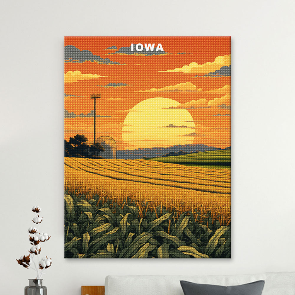 Iowa U.S. State Diamond Painting