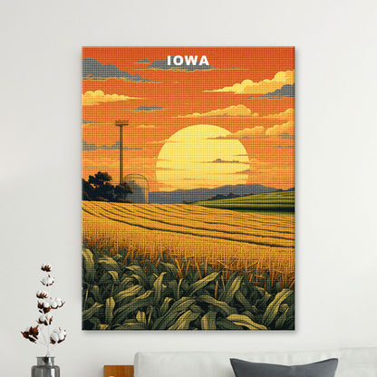 Iowa U.S. State Diamond Painting