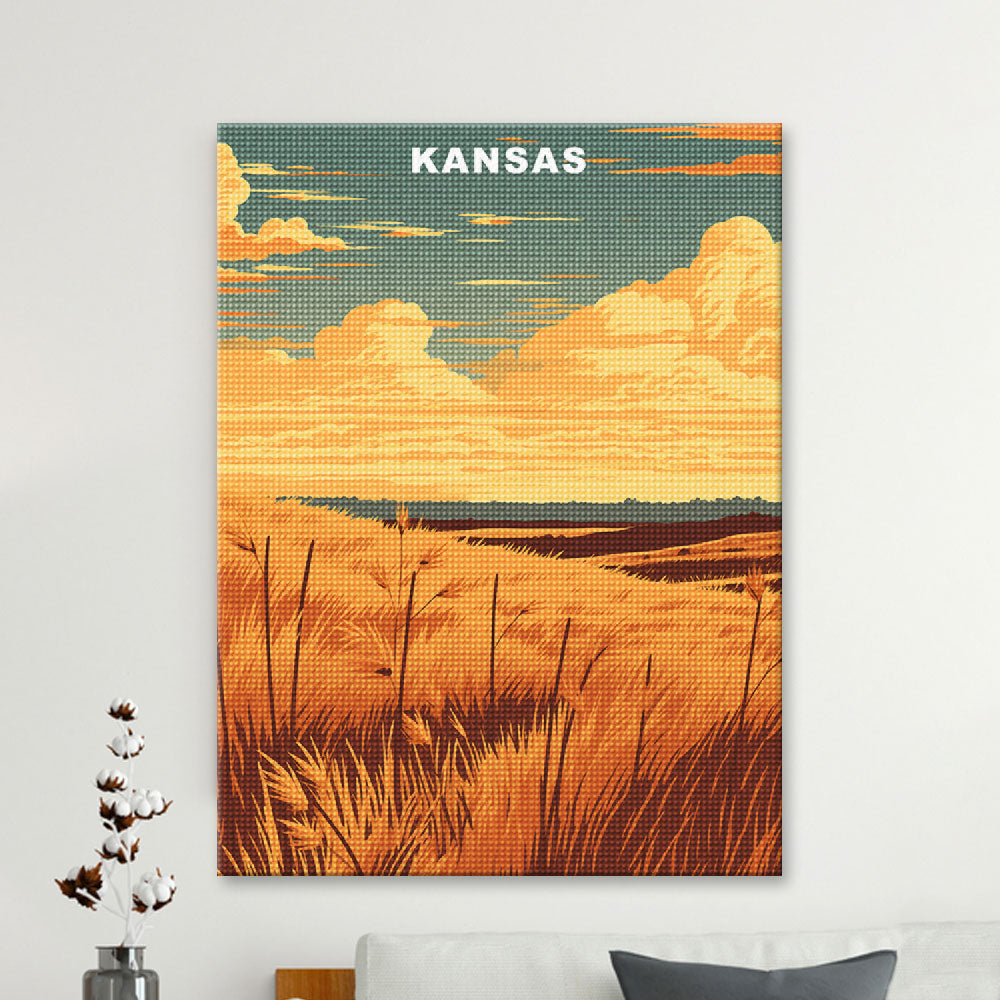 Kansas U.S. State Diamond Painting