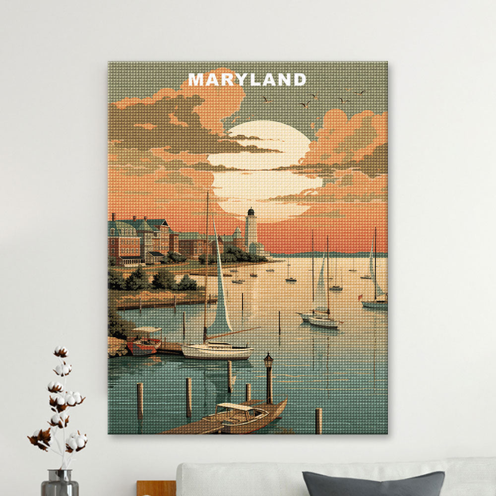 Maryland U.S. State Diamond Painting