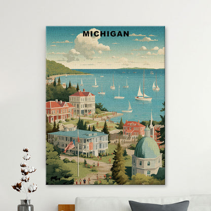 Michigan U.S. State Diamond Painting