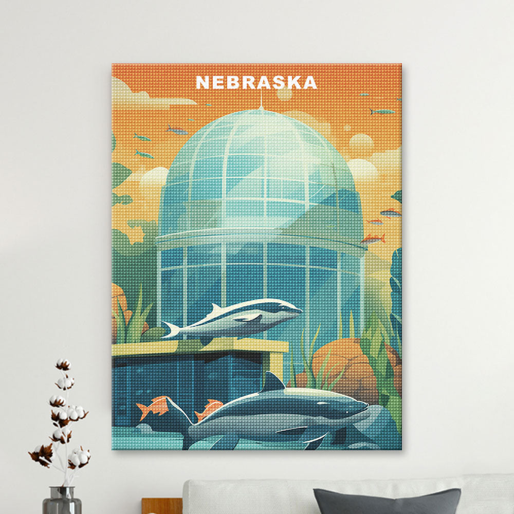 Nebraska U.S. State Diamond Painting