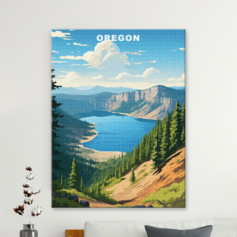 Oregon U.S. State Diamond Painting