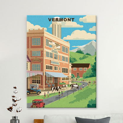 Vermont U.S. State Diamond Painting