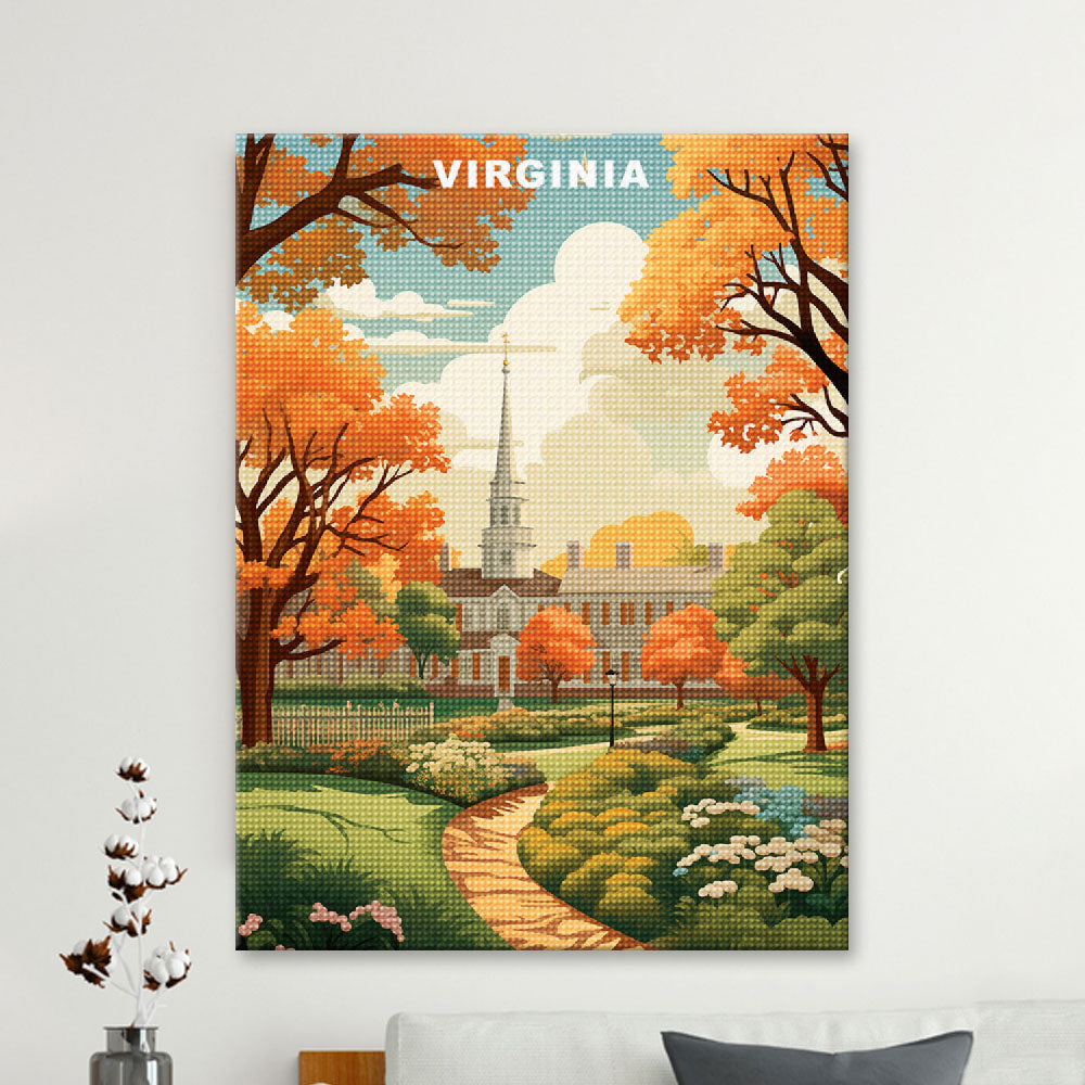 Virginia U.S. State Diamond Painting