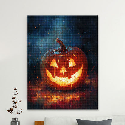 Smiling Jack-o'-Lantern Diamond Painting