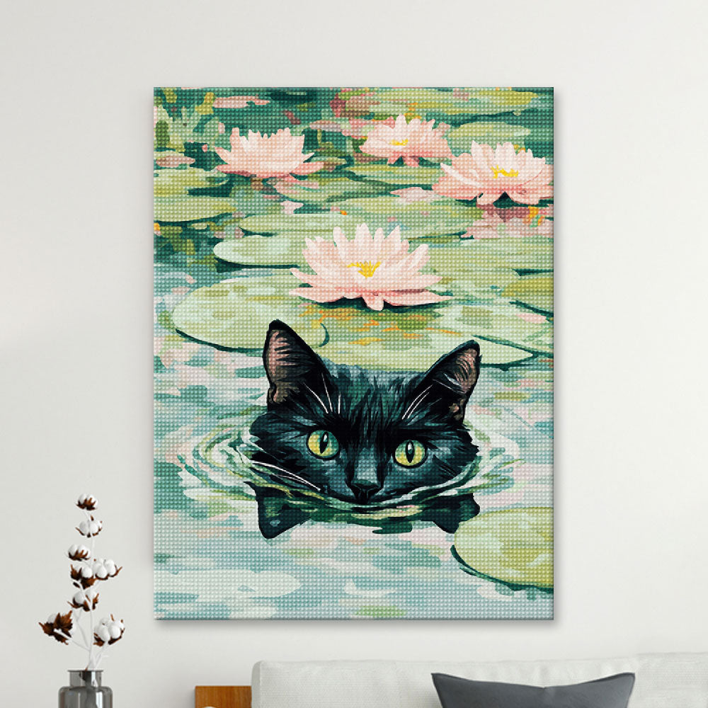 Lily Pond Watcher | Diamond Painting