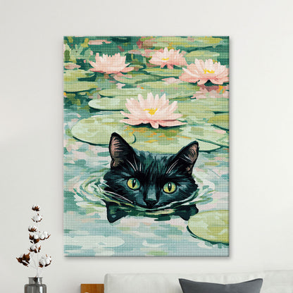 Lily Pond Watcher | Diamond Painting