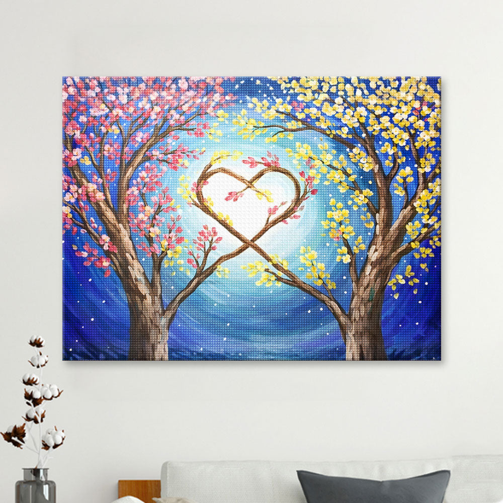 Twin Blossoms | Diamond Painting