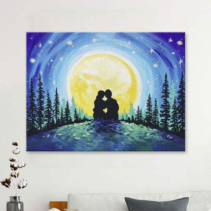 The Moon’s Embrace | Diamond Painting