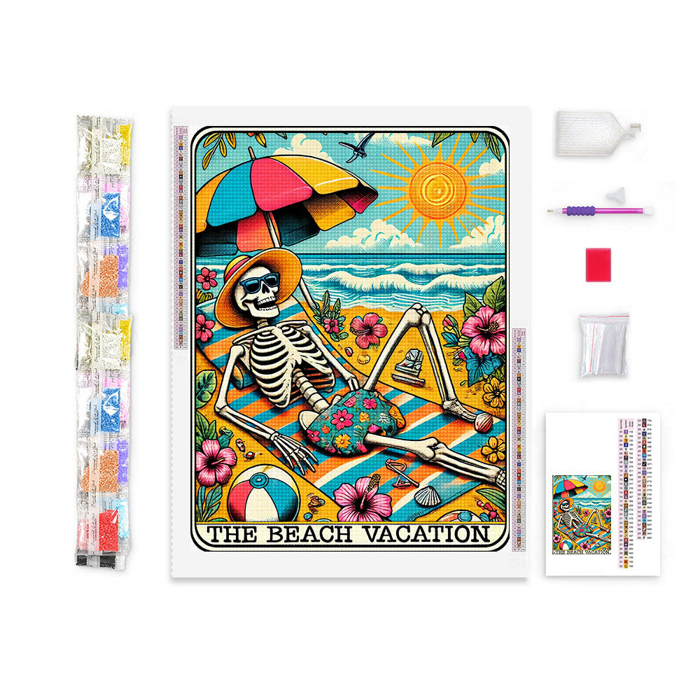 The Beach Vacation - Tarot Card Diamond Painting